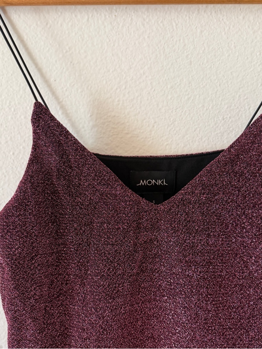 Monki Metallic mini dress